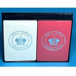 Very Rare Rolls-Royce OWNERS CLUB Vintage Bridge Poker Playing Card Decks NEW